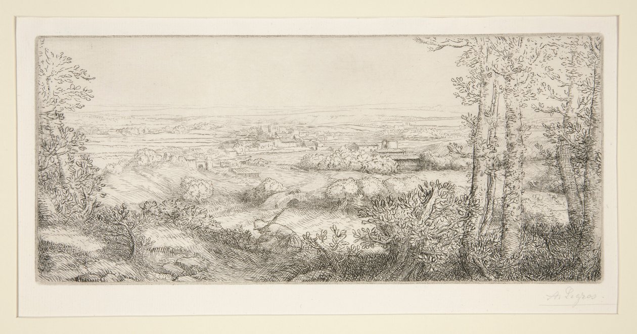 En dal i Bourgogne (Valley i Bourgogne) av Alphonse Legros