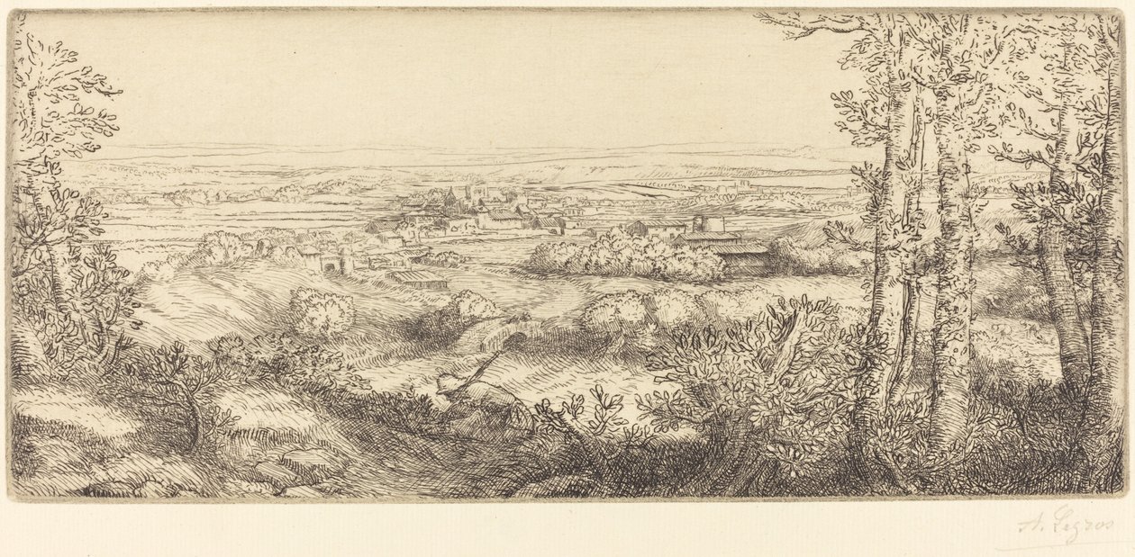 Valley i Bourgogne av Alphonse Legros
