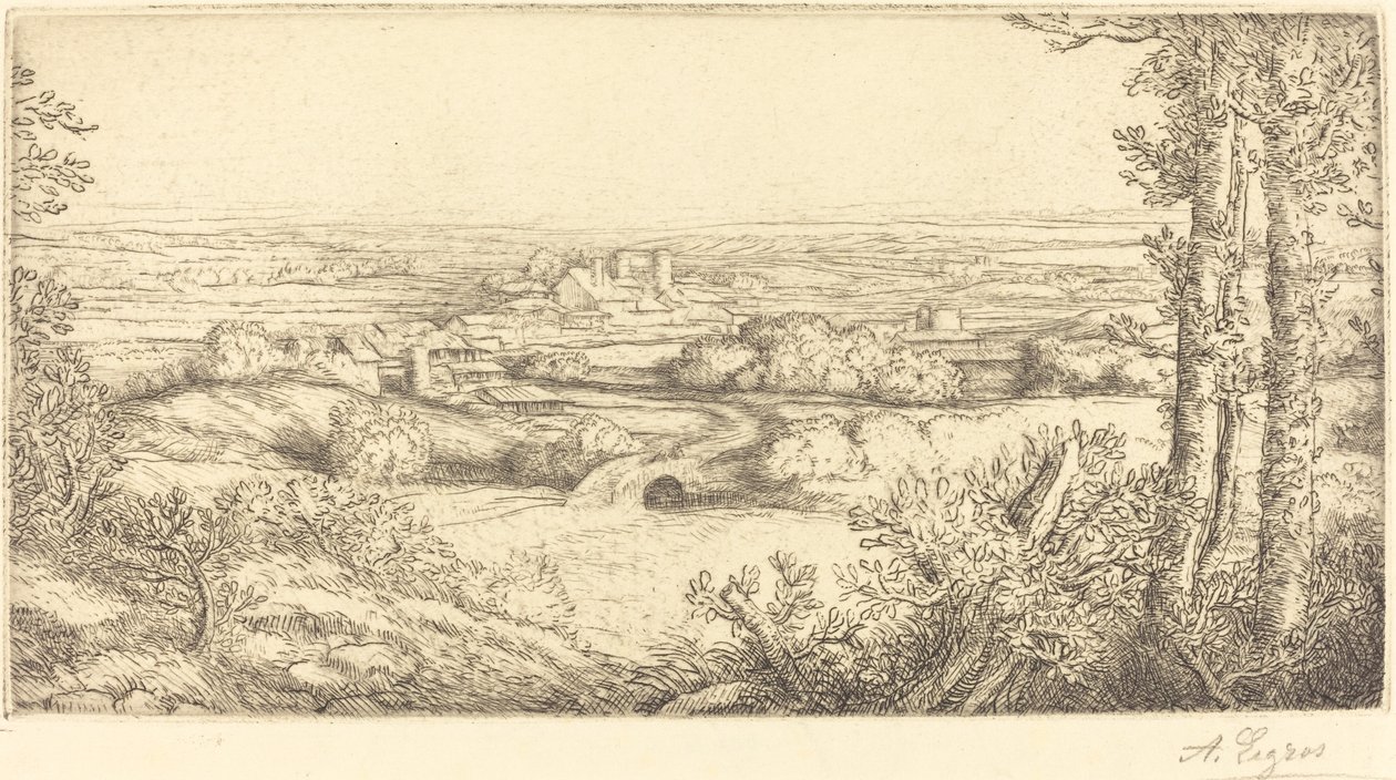 Dal i Bourgogne En dal i Bourgogne. av Alphonse Legros