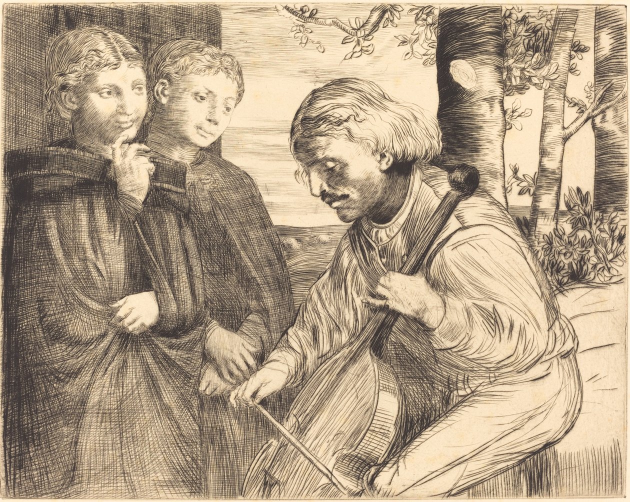 Violspelare Violspelaren. av Alphonse Legros