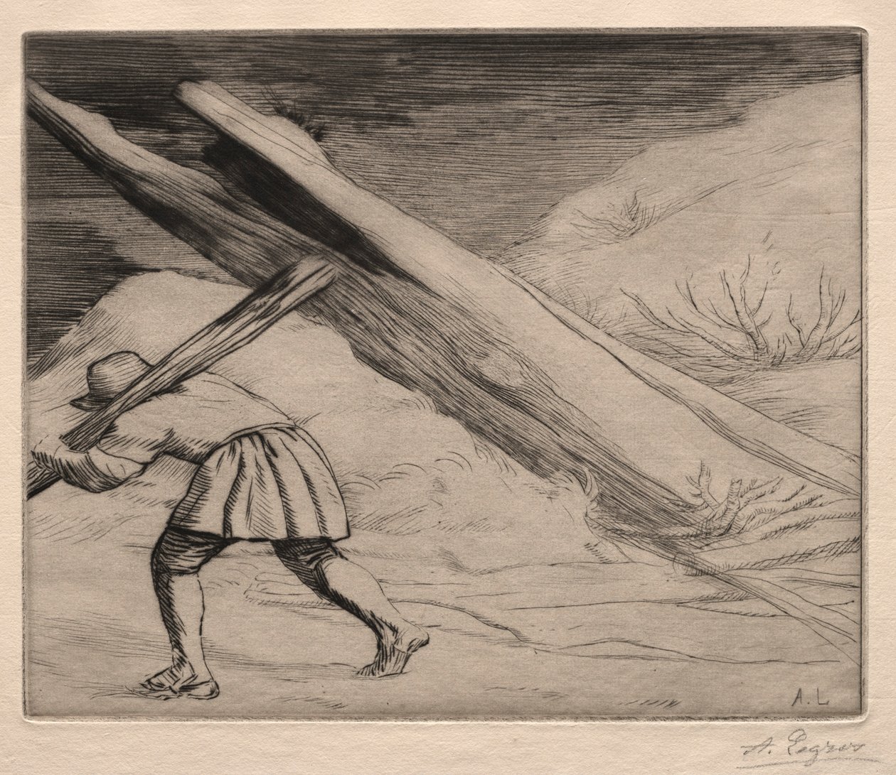 Vinter 1:a plattan. av Alphonse Legros