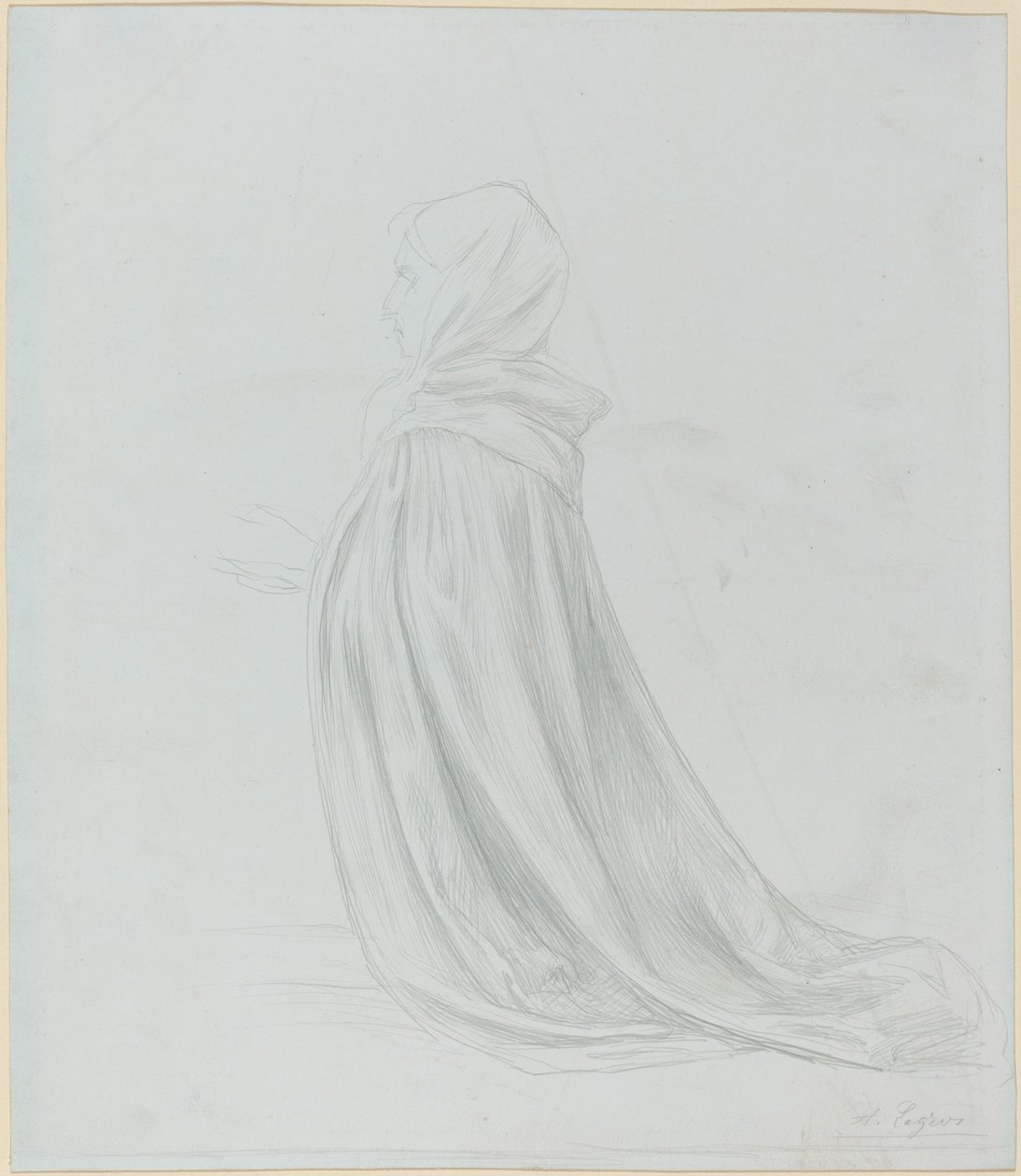 Kvinna i en mantel av Alphonse Legros