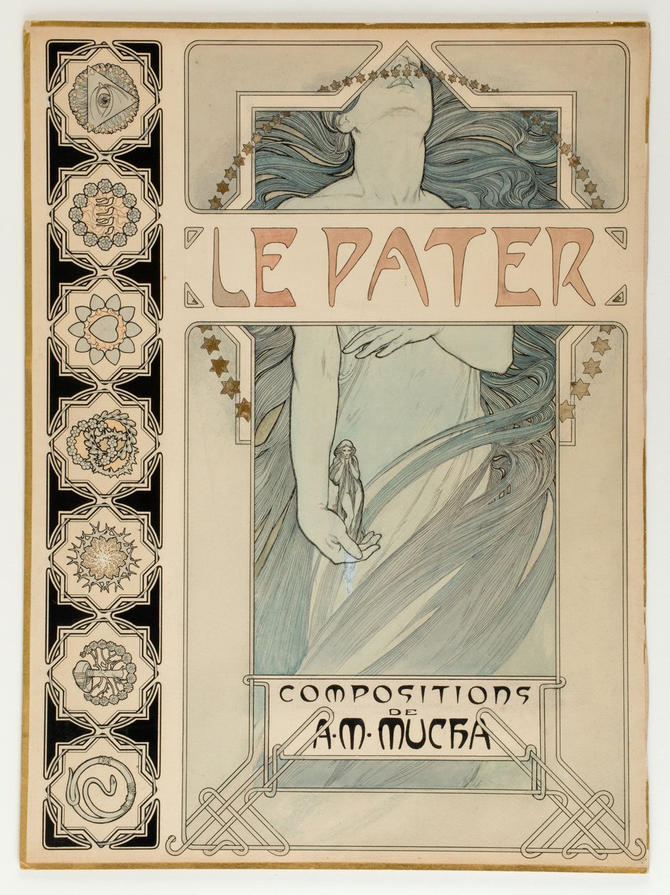 Le Pater, omslagsdesign av Alphonse Marie Mucha