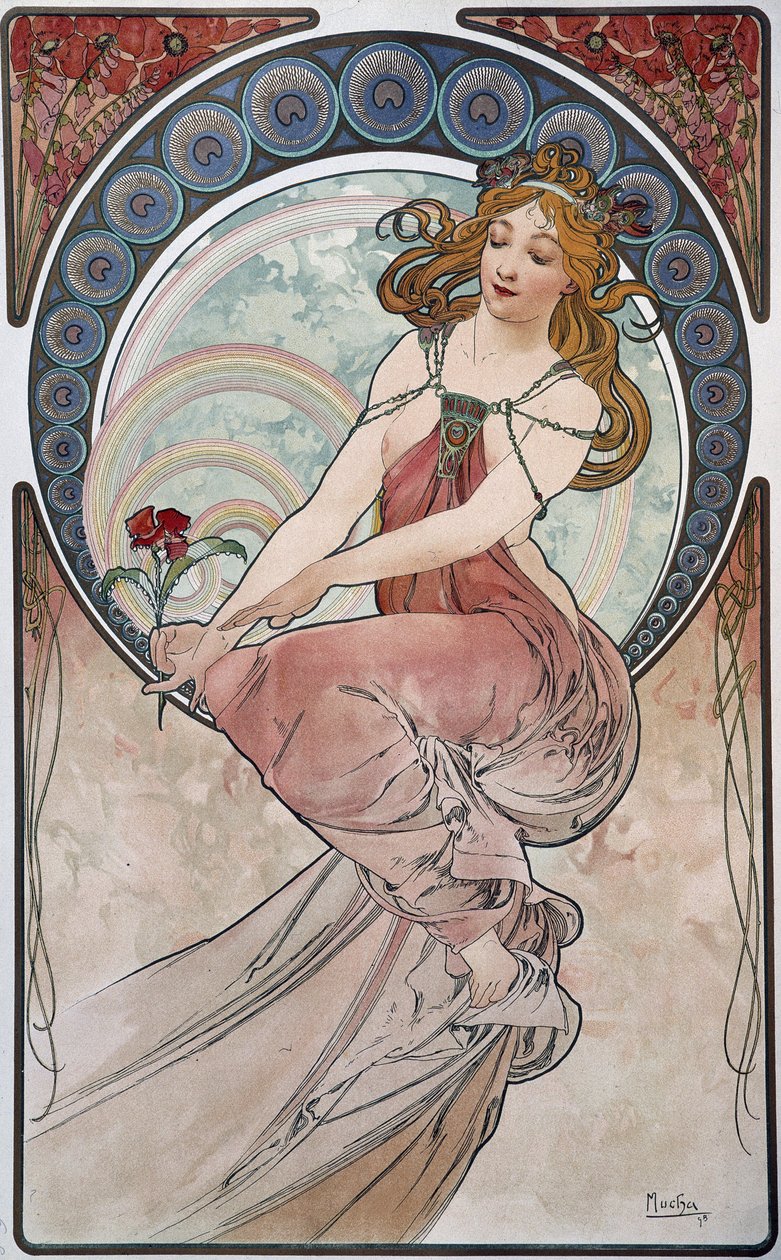Målning - av Mucha av Alphonse Mucha