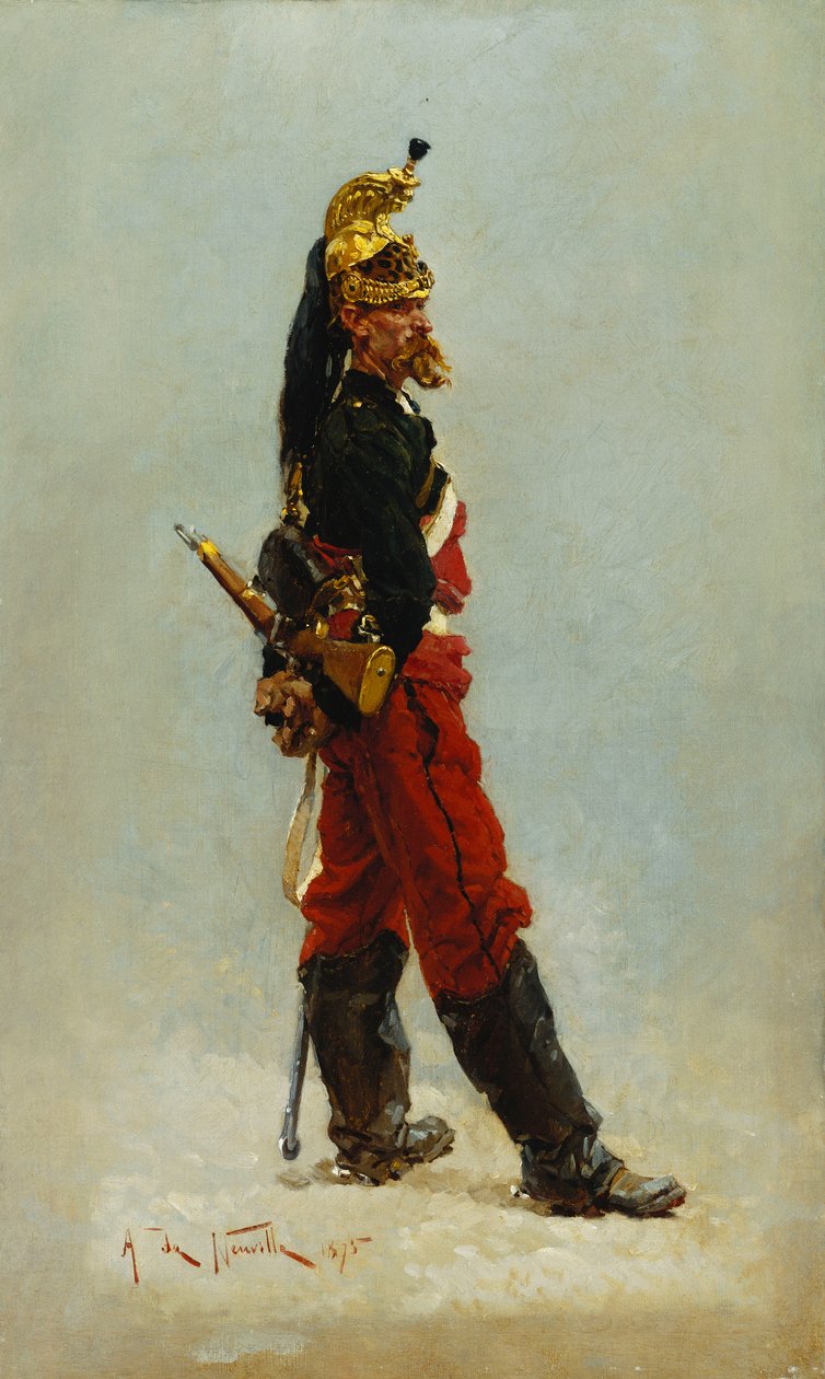 Un Dragon, 1875 av Alphonse Marie de Neuville