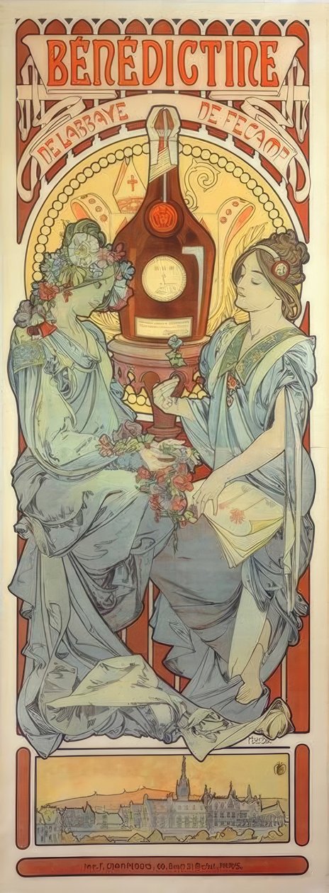 Benedictine av Alphonse Mucha