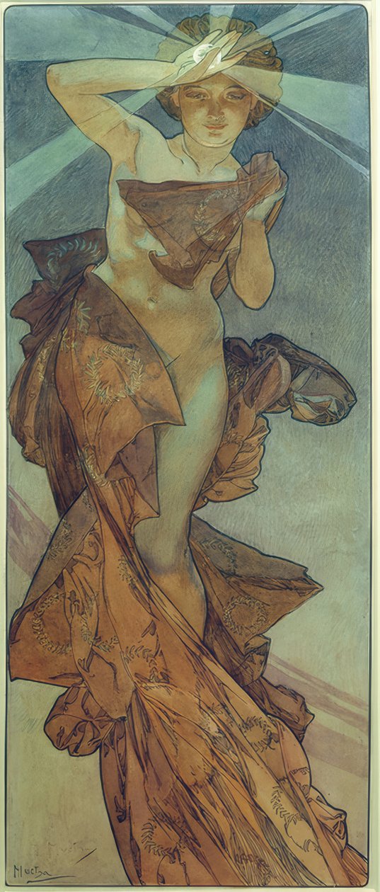 Morgonstjärnan av Alphonse Mucha