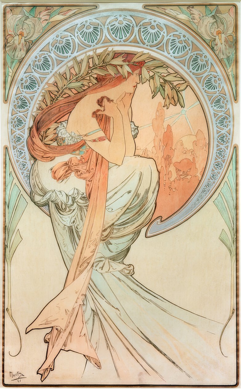 Poesin av Alphonse Mucha