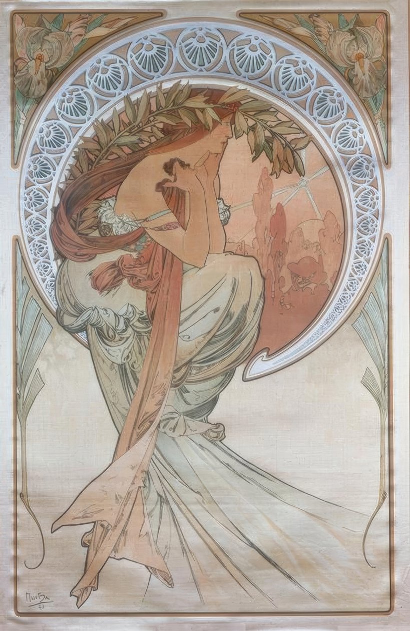 Poesin av Alphonse Mucha