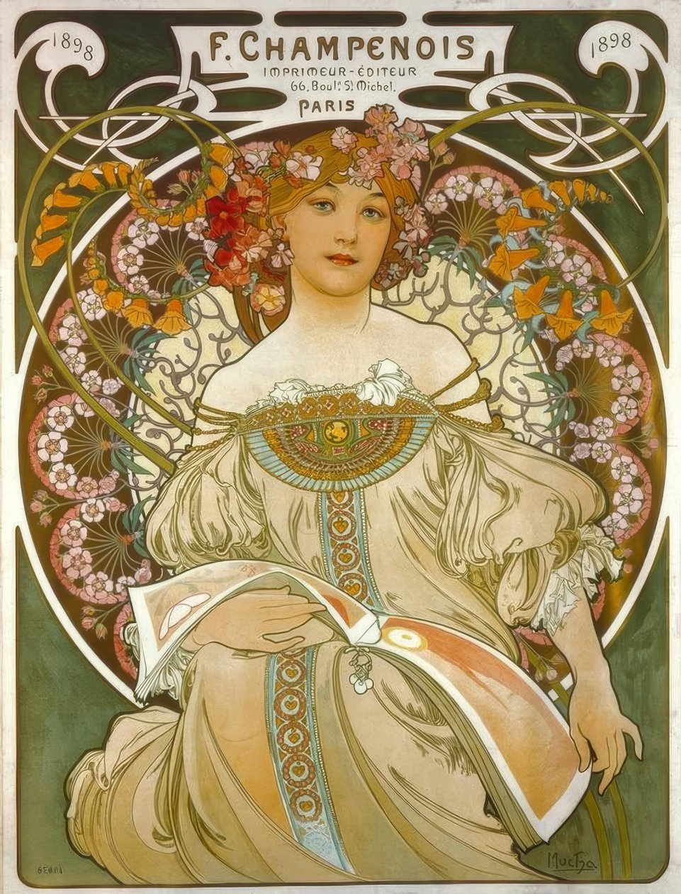 F. Champenois / Printer - Publisher (..) av Alphonse Mucha