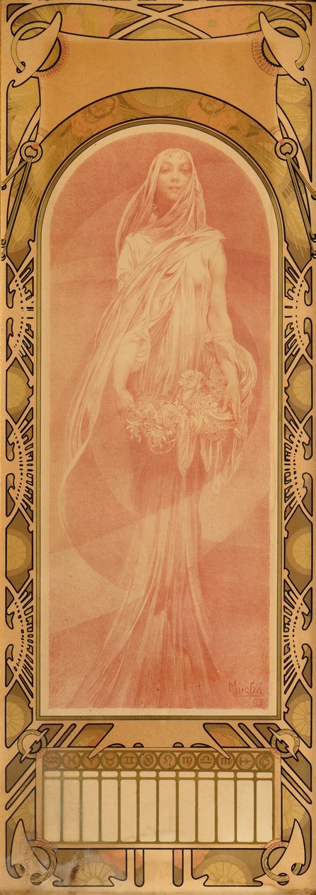Åkallan, 1897 av Alphonse Mucha
