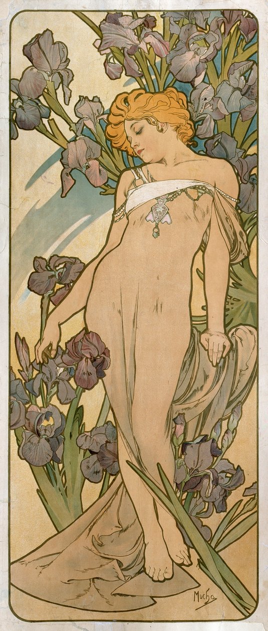 Iris, 1898. av Alphonse Mucha