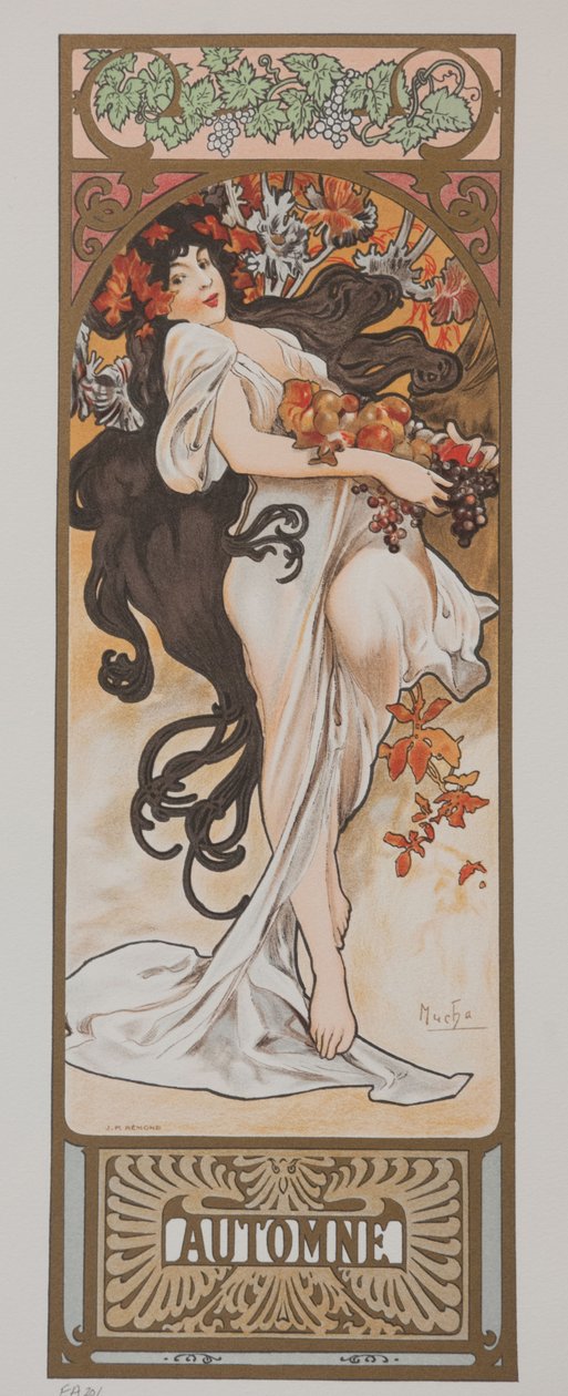 Årstider. Hösten 1897. av Alphonse Mucha