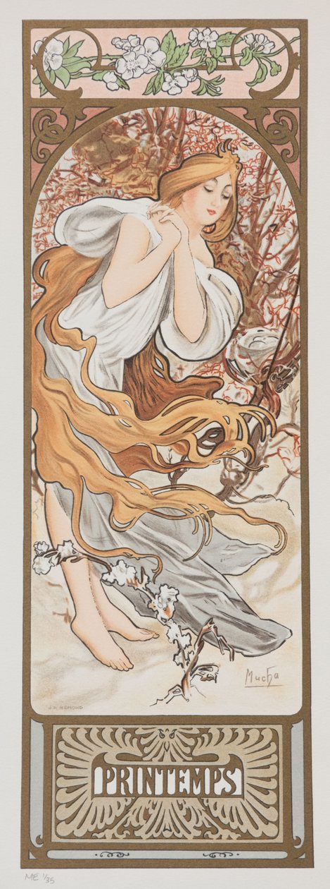 Årstider. Våren 1897. av Alphonse Mucha