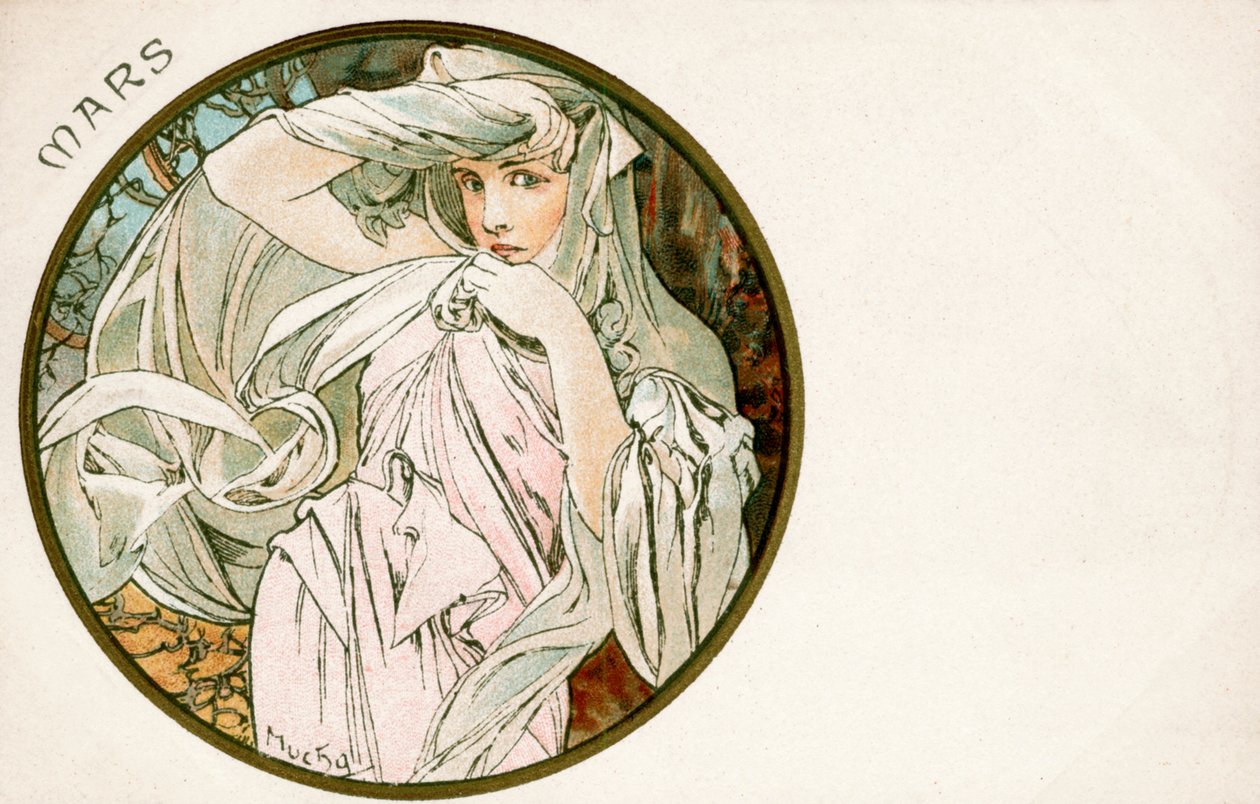 "Mars", 1900 av Alphonse Mucha
