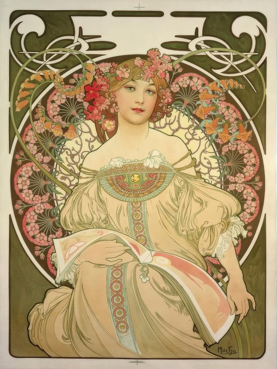 Dagdröm av Alphonse Mucha