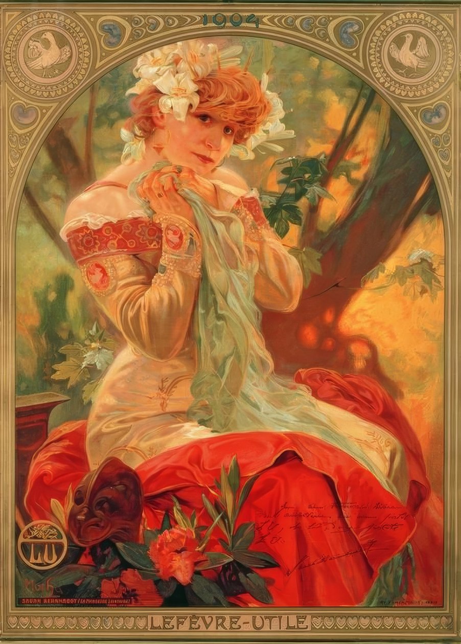 Sarah Bernhardt av Alphonse Mucha