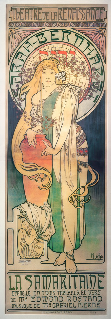 Sarah Bernhardt - Samaritan av Alphonse Mucha