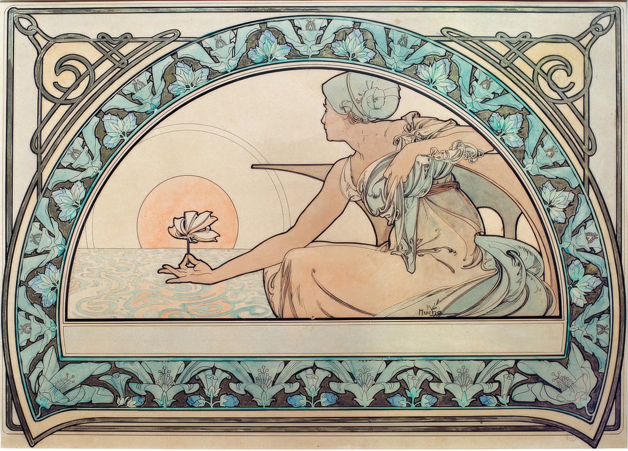 Seerose av Alphonse Mucha