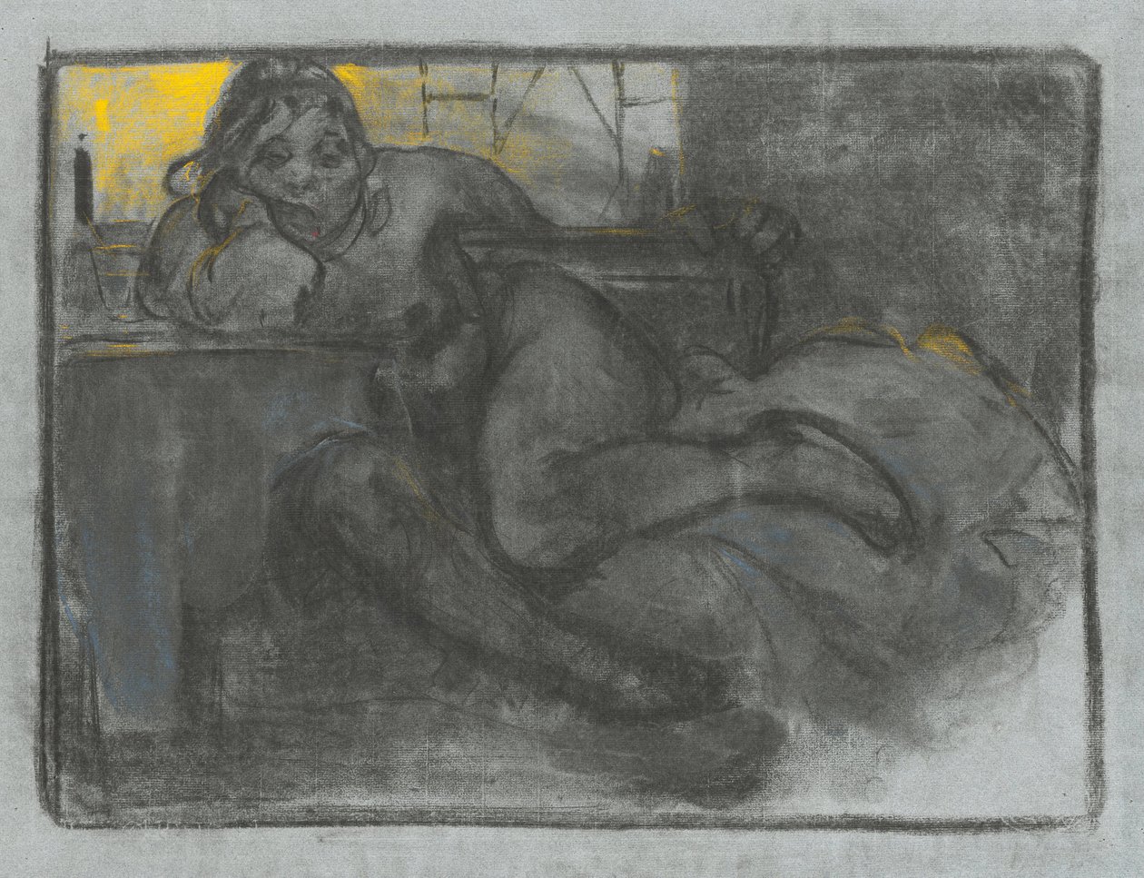 Absintsdrinkaren, 1900-1905 av Alphonse Mucha