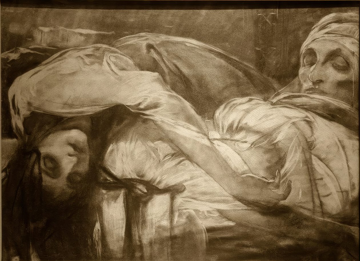 Hasanagas brud dog av Alphonse Mucha