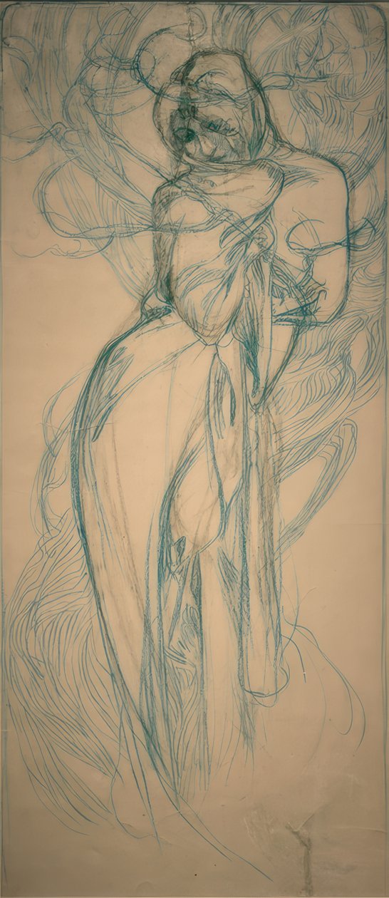 Vinter av Alphonse Mucha
