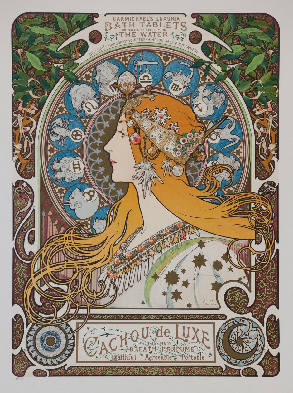 Zodiac Zodiac, 1896. av Alphonse Mucha