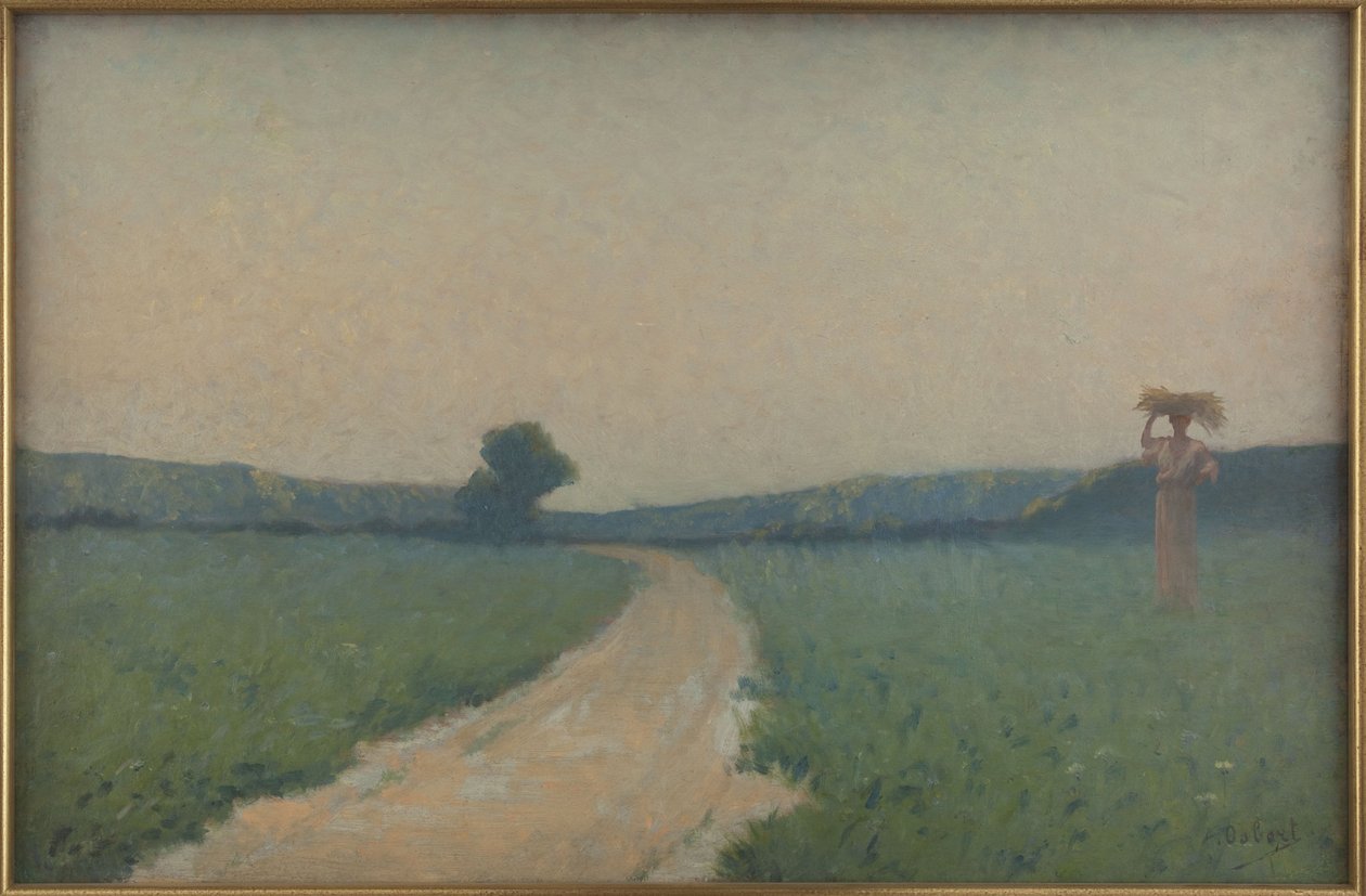 Fältvägen på morgonen av Alphonse Osbert