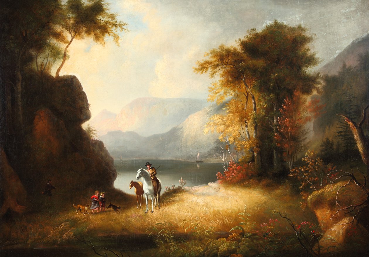 Hemkomsten 1835 (olja på duk) av Alvan Fisher