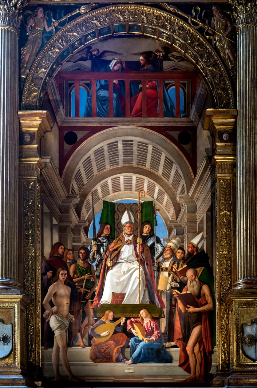 St. Ambrose of the Milanes av Alvise Vivarini