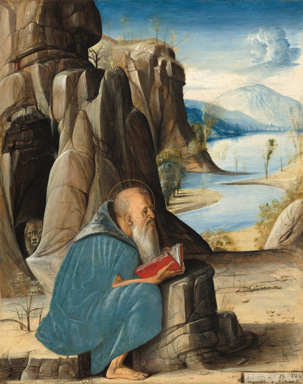 Saint Jerome Reading, ca. 1476. av Alvise Vivarini