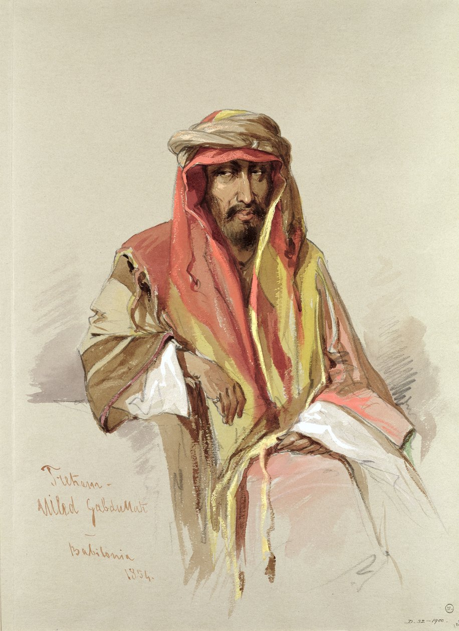 Trehem - från Babylonien, 1854 av Amadeo Preziosi