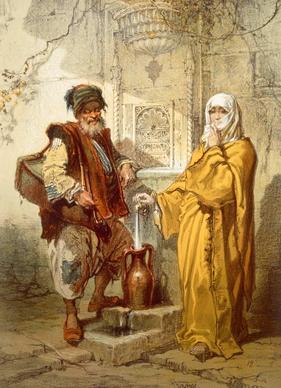 Vattenbärare, 1865 av Amadeo Preziosi