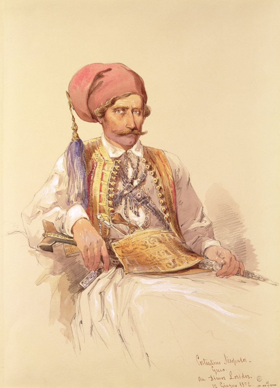 Constantinos Sisopulos, 1852 av Amadeo Preziosi