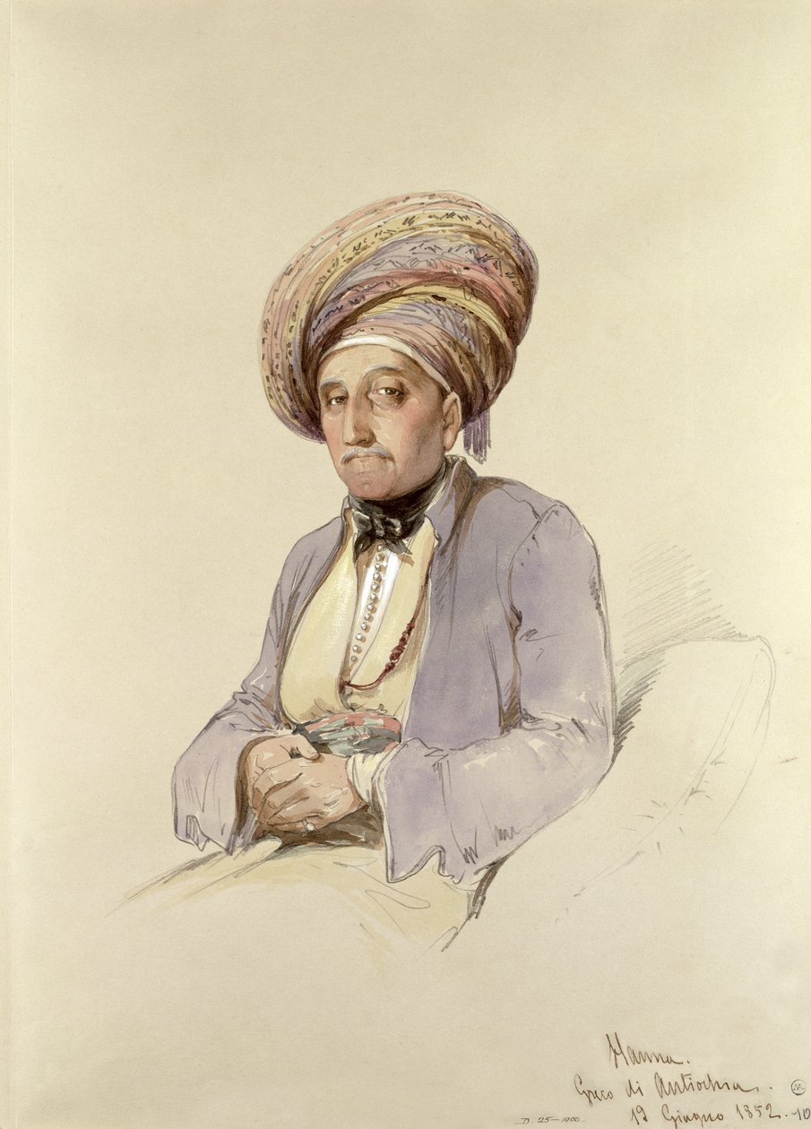 Hanna - en grek från Antiokia, 1852 av Amadeo Preziosi