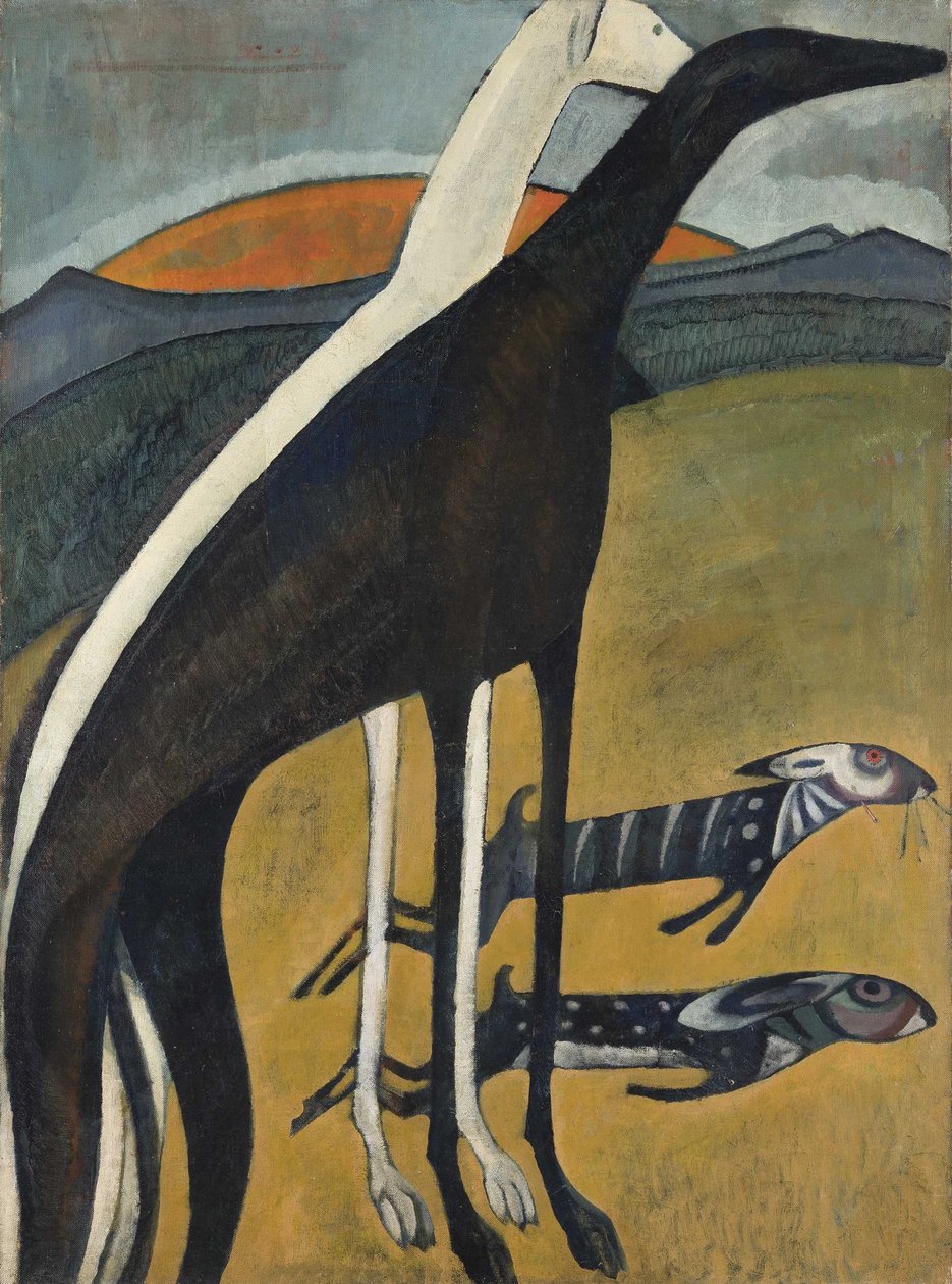 Greyhounds The Greyhounds, 1911. av Amadeo de Souza Cardoso