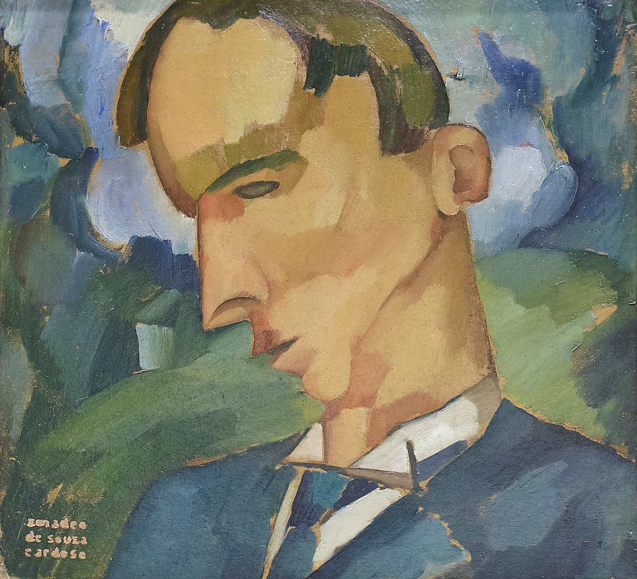 Ledsenhet, huvud av Amadeu de Souza Cardoso