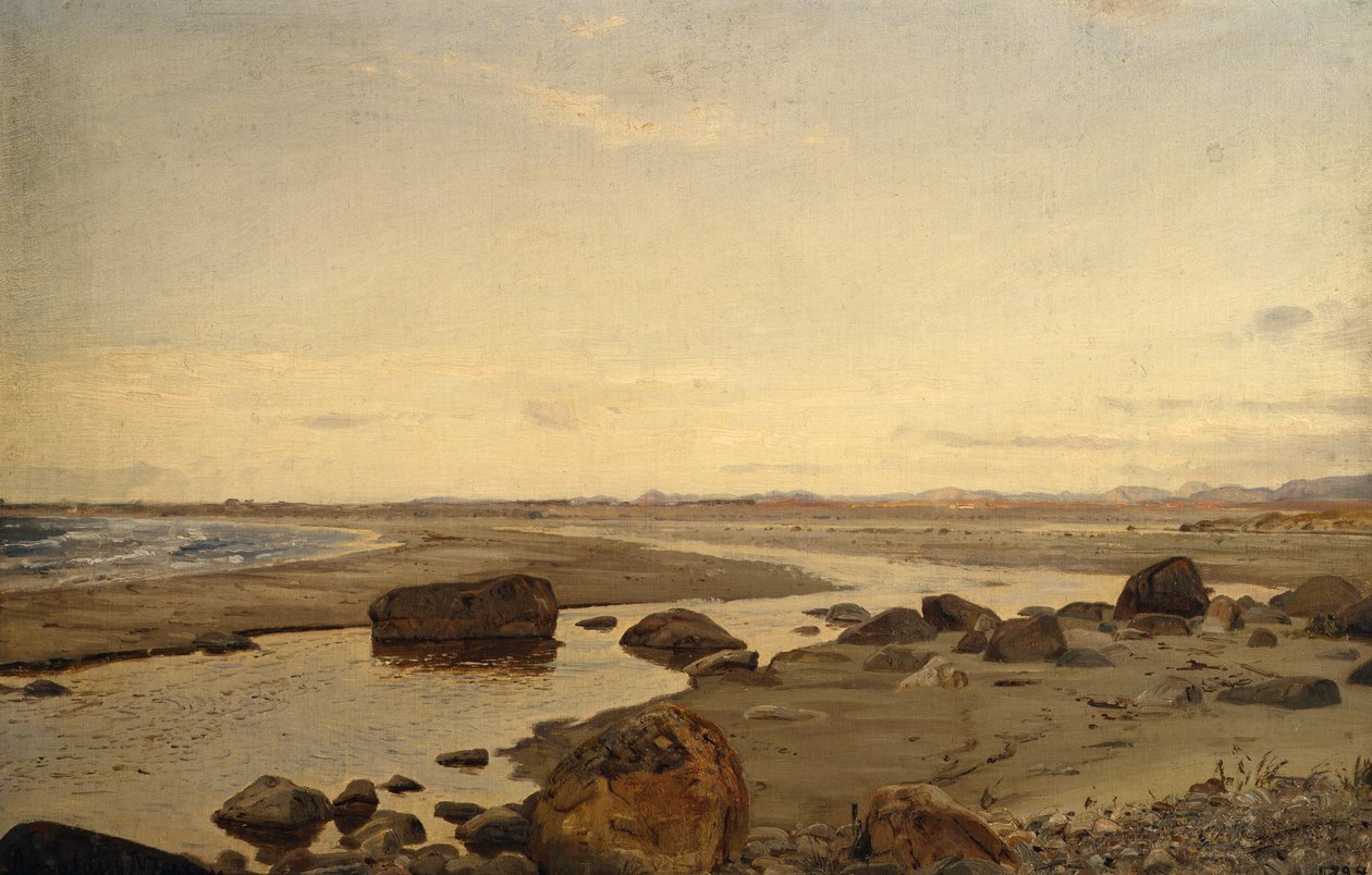 Kväll på Nærland av Amaldus Nielsen