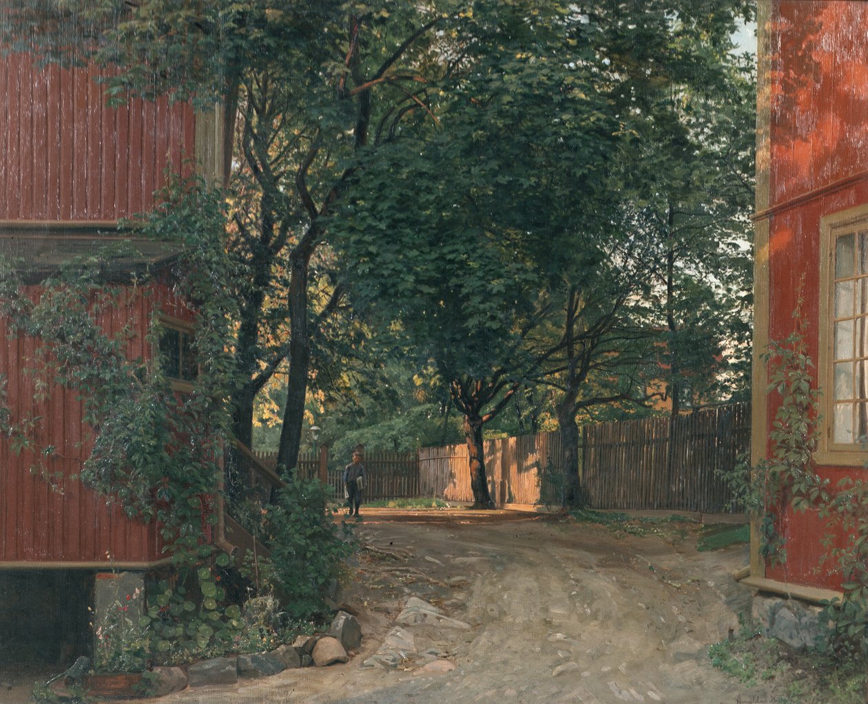 Kvällstidningen anländer av Amaldus Nielsen