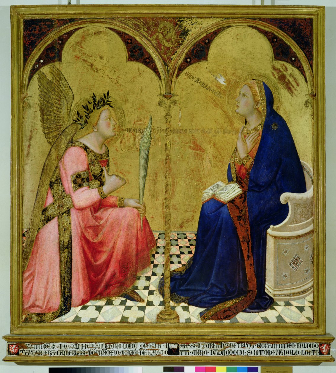 Annonciationen, 1344 (tempera på panel) av Ambrogio Lorenzetti