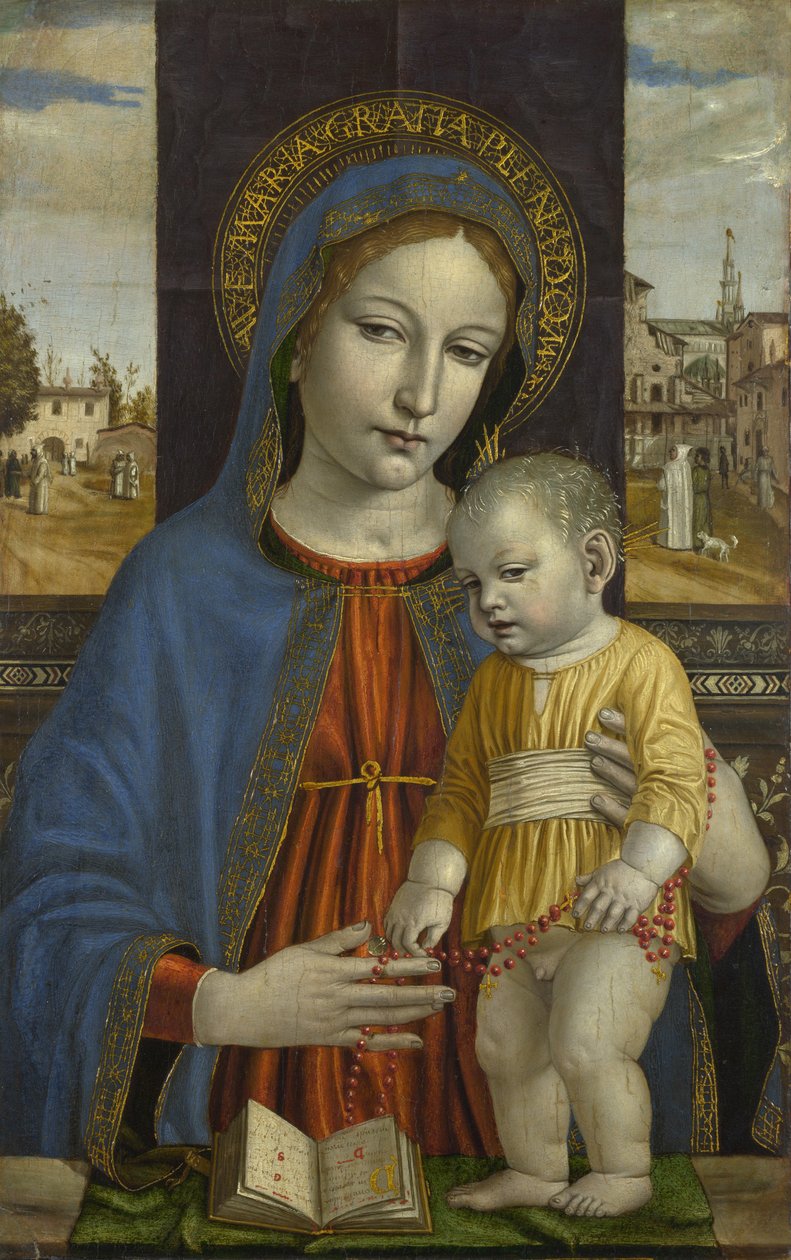 Jungfrun och barnet, ca. 1490 av Ambrogio Bergognone