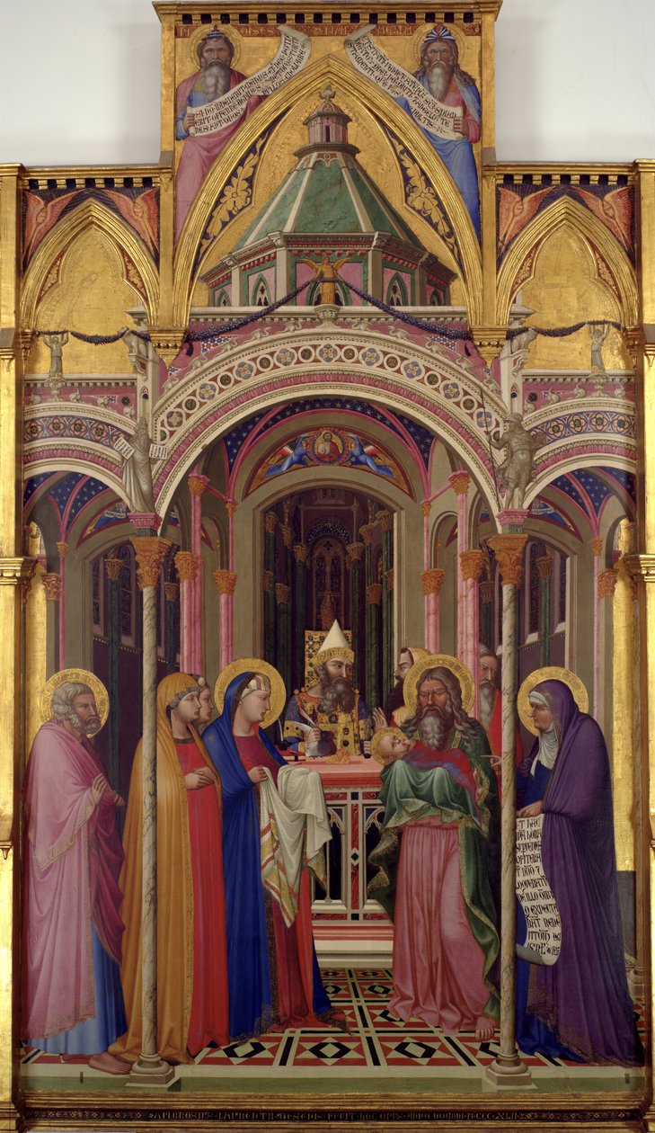 Presentationen i templet, 1342 av Ambrogio Lorenzetti