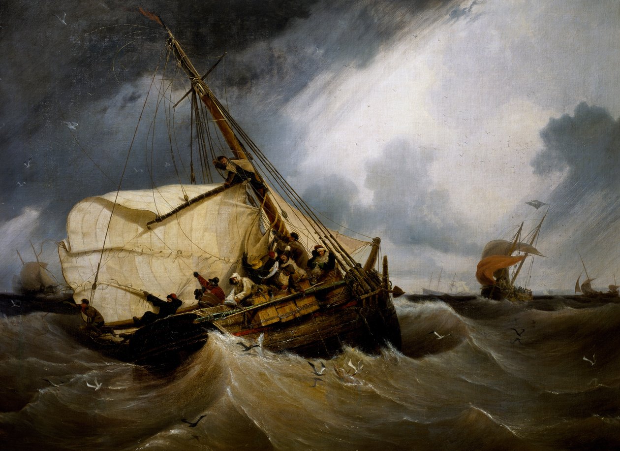 Torskfiske av Ambroise Louis Garneray