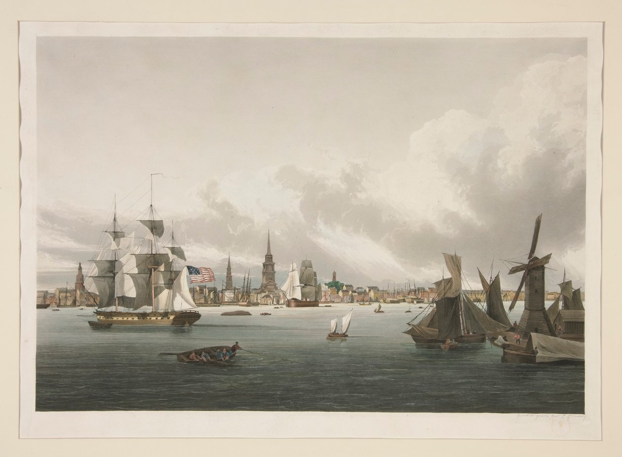Utsikt över Philadelphia av Ambroise Louis Garneray