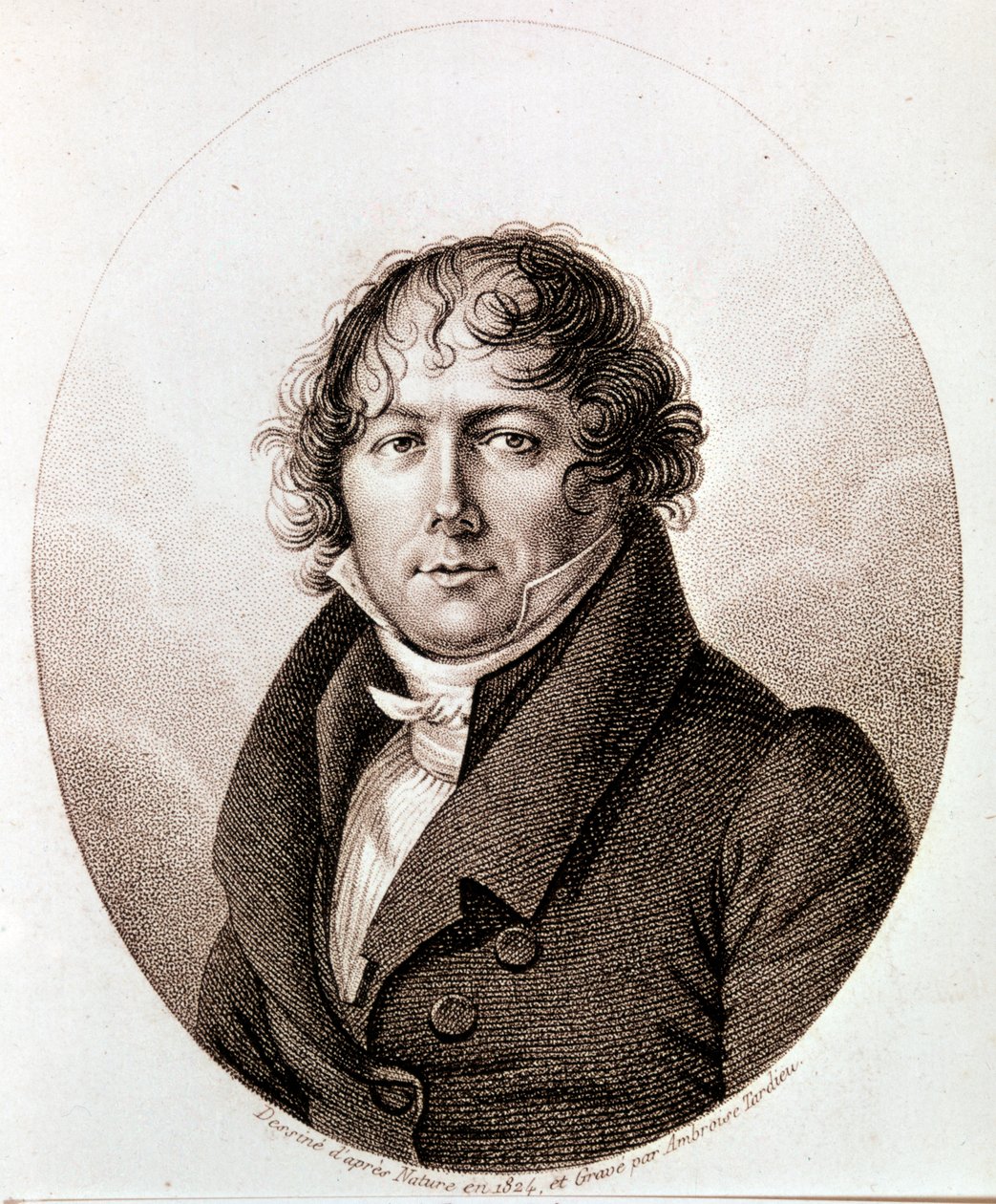 Porträtt av Jean-Baptiste Biot av Ambroise Tardieu