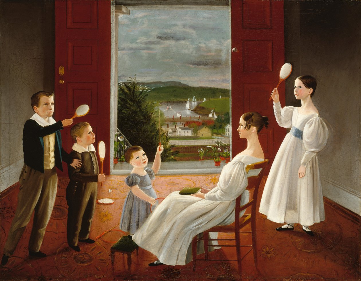 The Children of Nathan Starr, 1835. av Ambrose Andrews