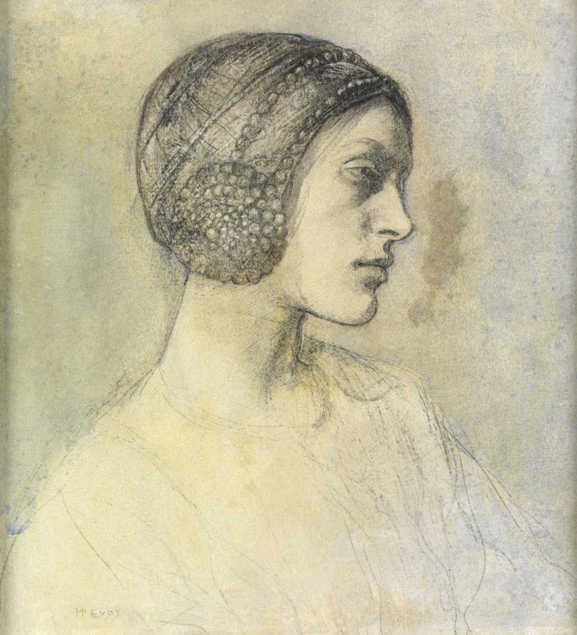 Anais, bär en begyn, c.1822 av Ambrose McEvoy