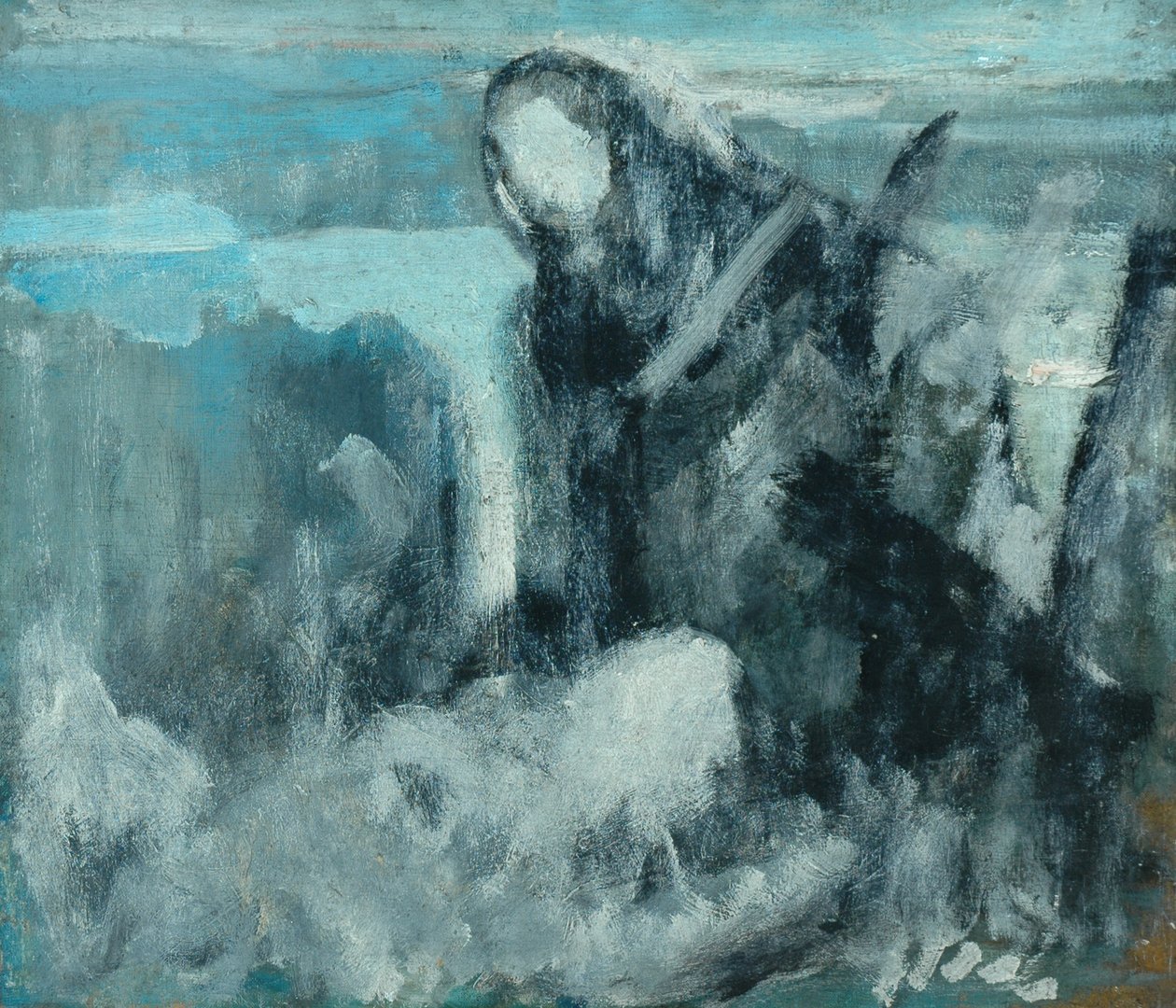Skiss till "The net menders", c.1911?12 av Ambrose McEvoy