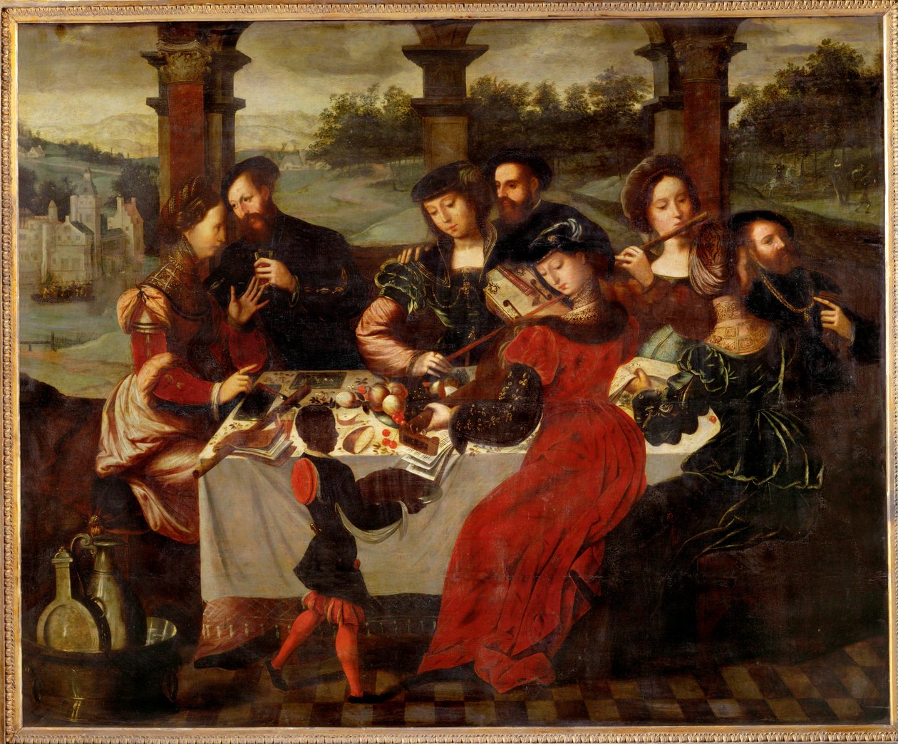 Konserten efter måltiden ... av Ambrosius Benson