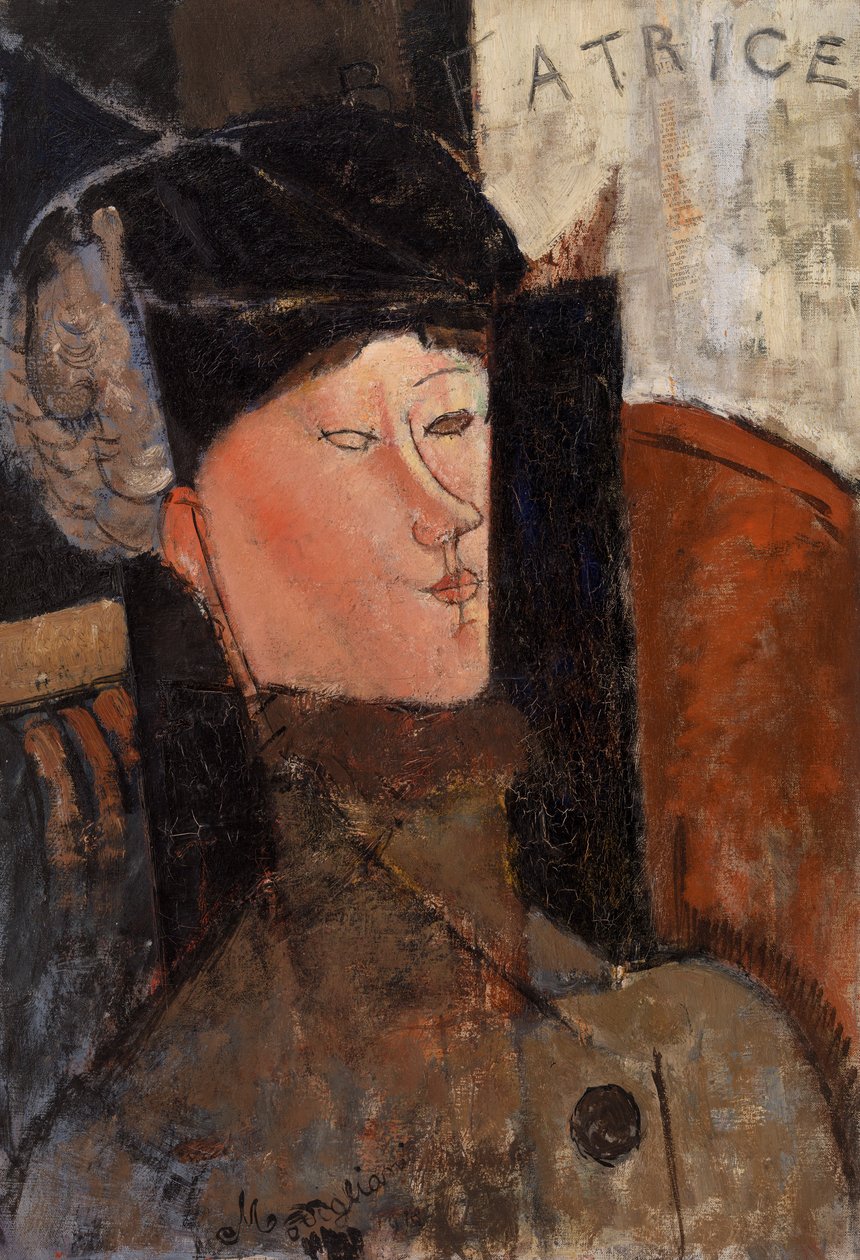 Beatrice (Portrait de Béatrice Hastings) av Amedeo Modigliani